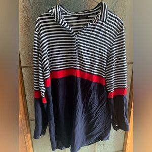 JAGAR 100% COTTON BUTTON DOWN SHIRT 18” PTP